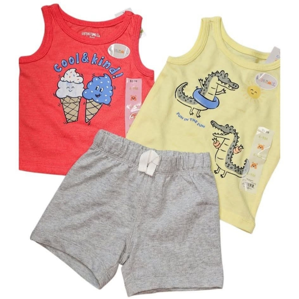 Baby Boys 6/9m Outfits Shorts Shirts